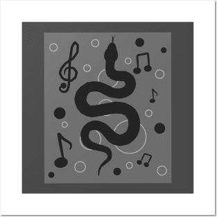 "Snake Melody: A Harmonious Dance of Mystery and Melody" Posters and Art